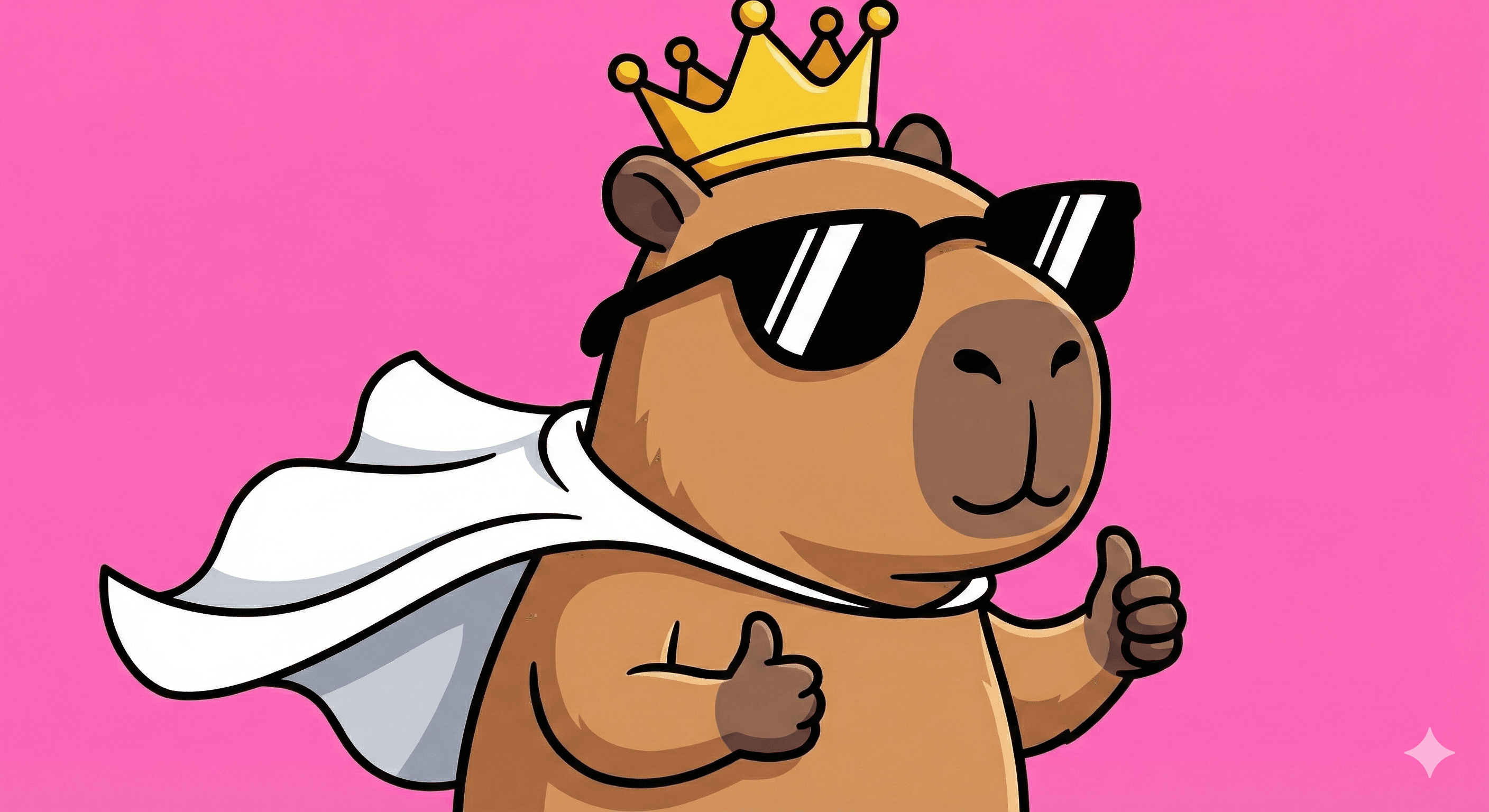 Capy, a capivara coroada do Capybara ChessBOT